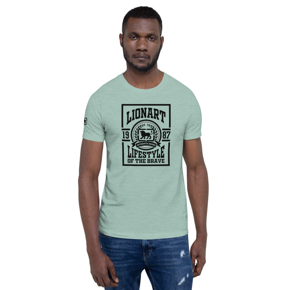 Lionart Crest 002 Short-Sleeve Unisex T-Shirt