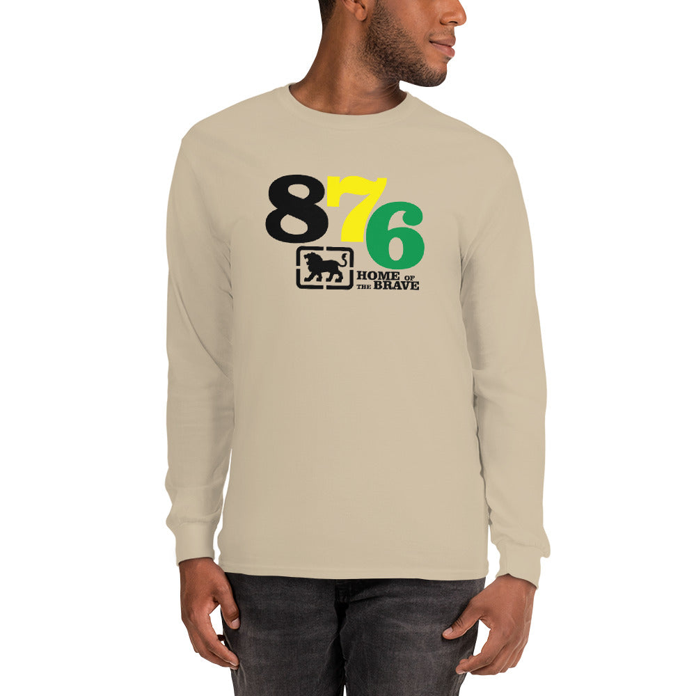 Jamaica Area Code Men’s Long Sleeve Shirt
