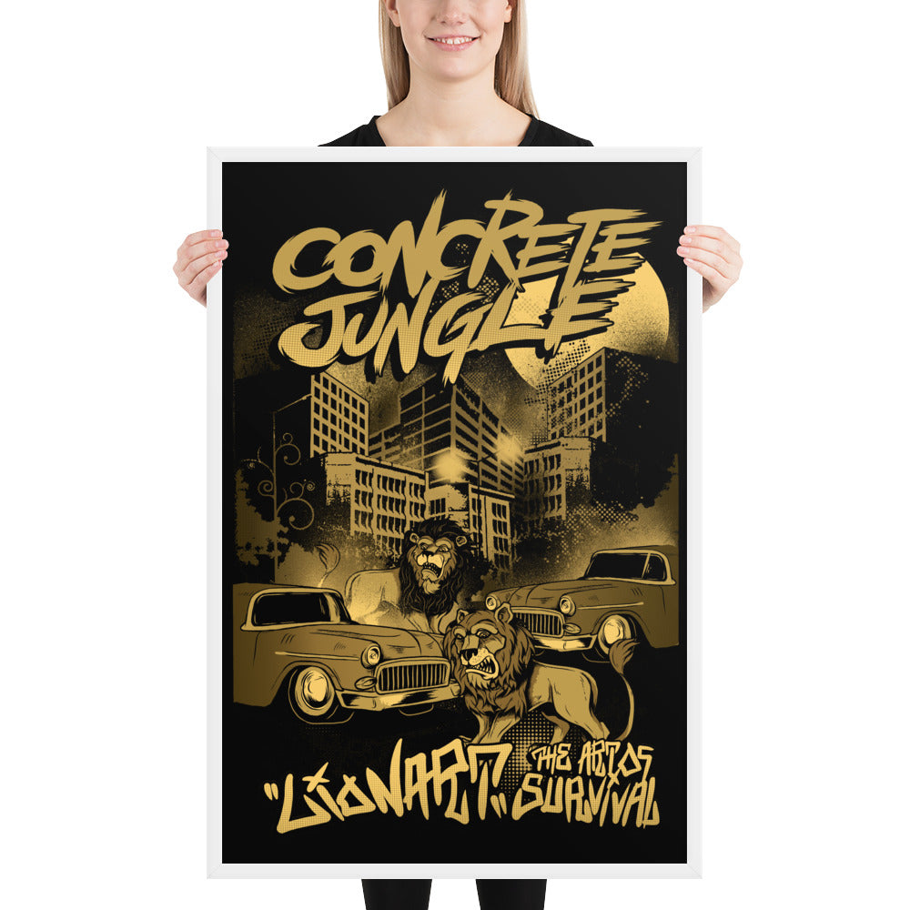 Concrete Jungle Framed poster