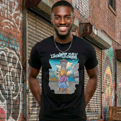 Lionart Halfway Tree tee on a Kingston street