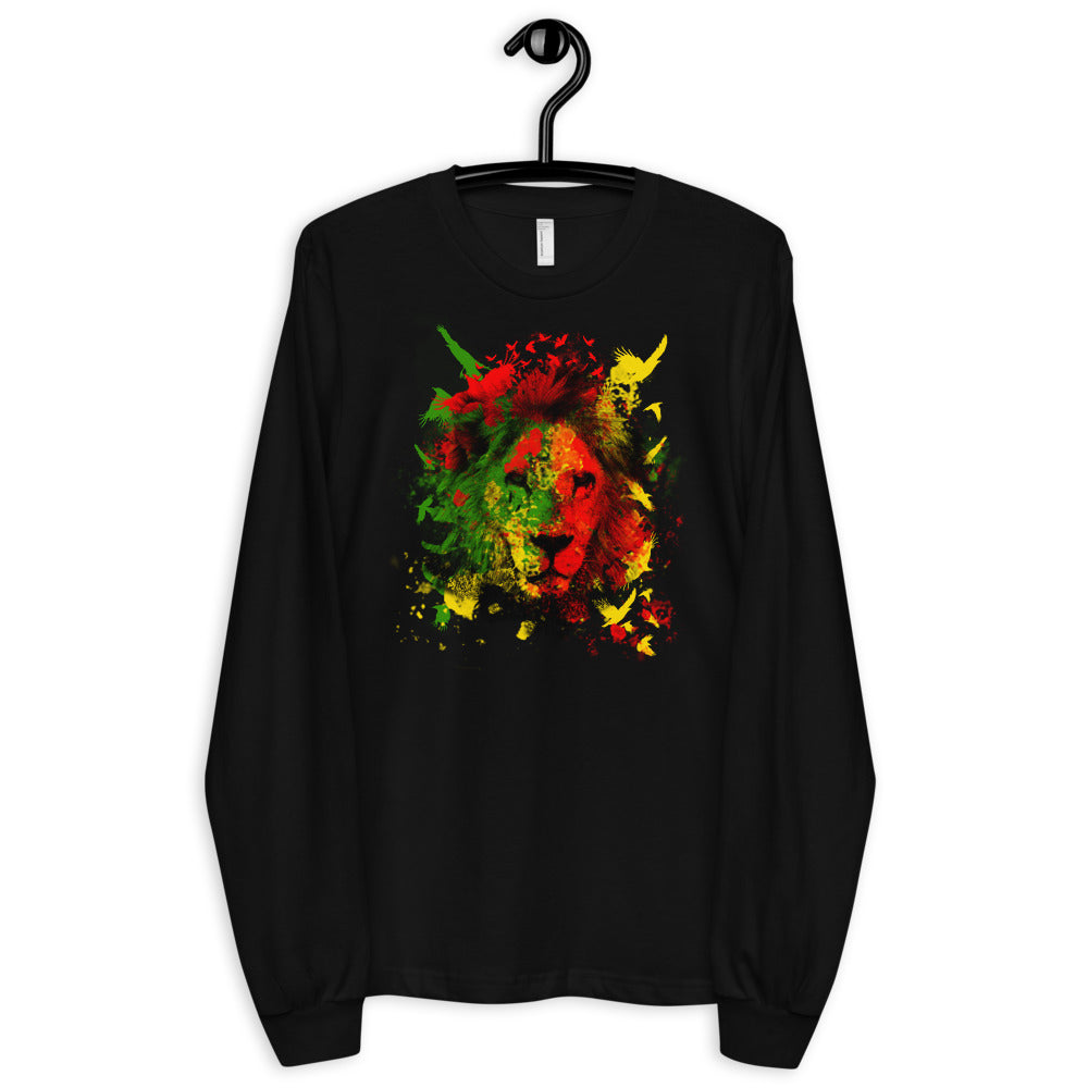 Rasta Lion Long sleeve t-shirt – lionartwear