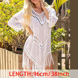 Sexy Tassel Cover Ups Tunic Swimsuit Beach Dress