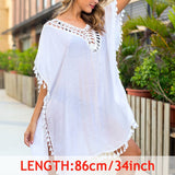 Sexy Tassel Cover Ups Tunic Swimsuit Beach Dress