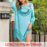 Sexy Tassel Cover Ups Tunic Swimsuit Beach Dress