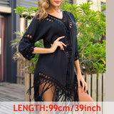 Sexy Tassel Cover Ups Tunic Swimsuit Beach Dress