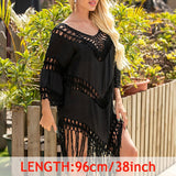 Sexy Tassel Cover Ups Tunic Swimsuit Beach Dress