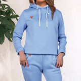 Women's Tracksuit 2 Piece Set Pullover Hoodie+Pants Sports Suit Female